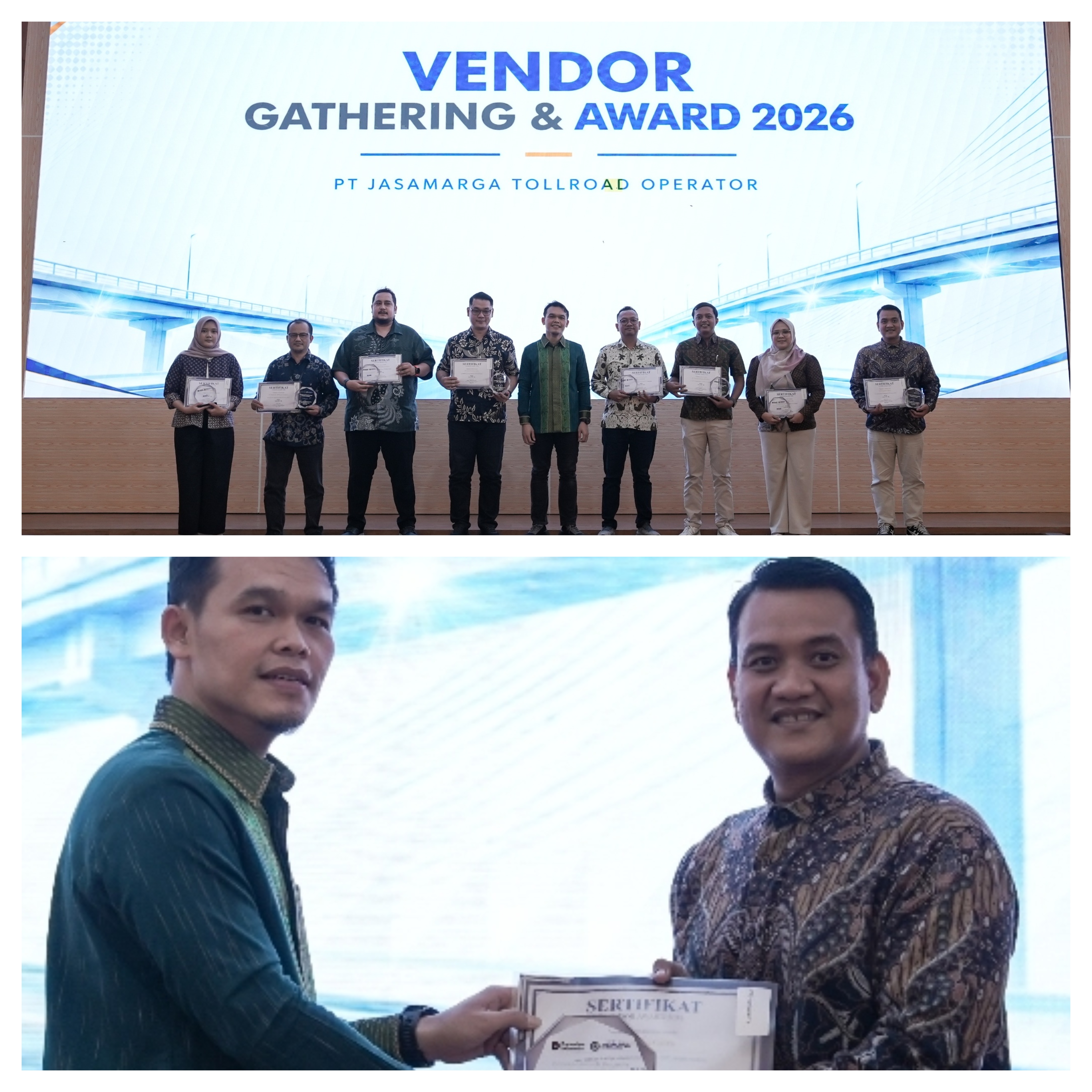 Rizal Swabina Terima Reward Layanan Jalan Tol
