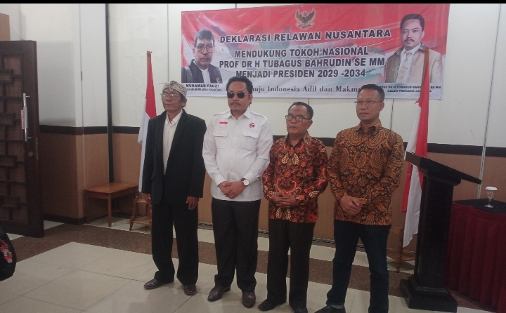 Dukungan Relawan Nusantara, Dr. Tubagus Baharudin, Siap Maju  Calon Presiden RI 2029-2034