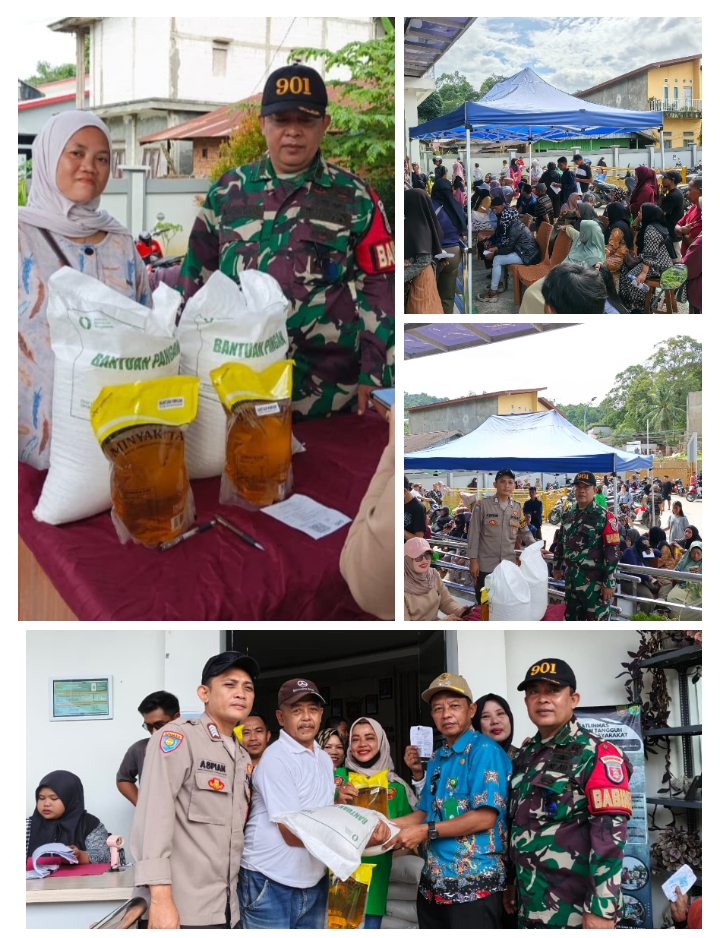 Babinsa Koramil 0901-02/Sungai Pinang Laksanakan Pendampingan dan Monitoring Pendistribusian Beras C Babinsa Koramil 0901-02/Sungai Pinang Laksanakan Pendampingan dan Monitoring Pendistribusian Beras C