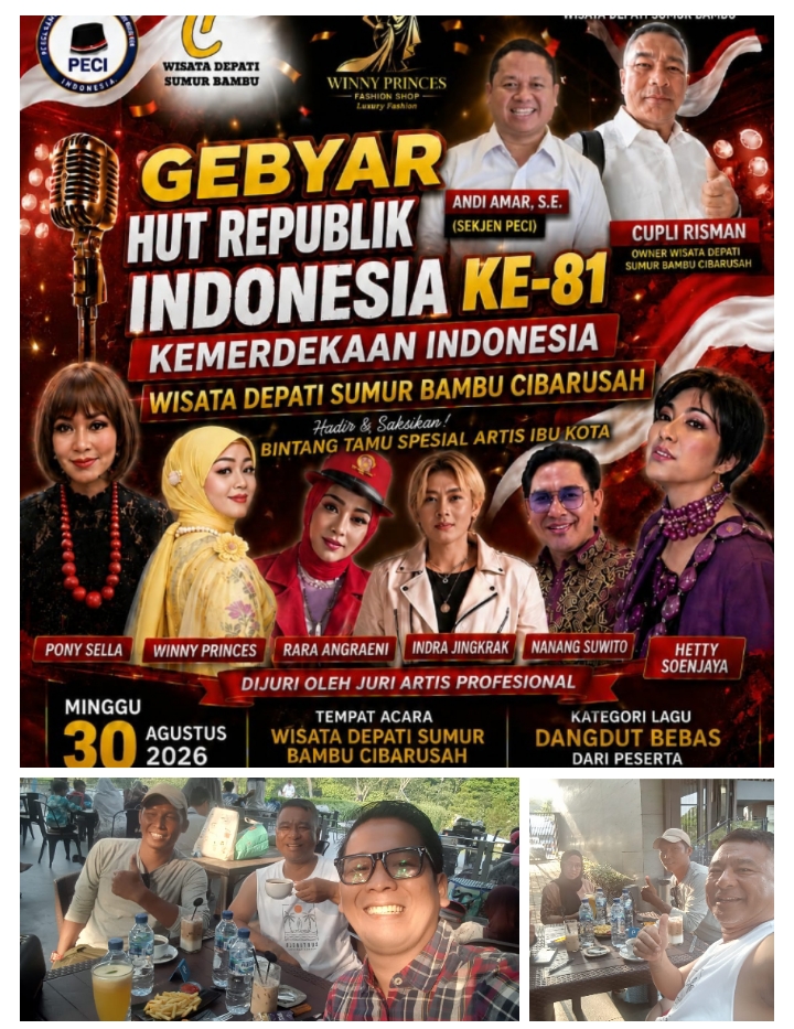 Undang Ribuan Warga Partai PECI Bekasi Gelar Panggung Kemerdekaan RI Ke 81 