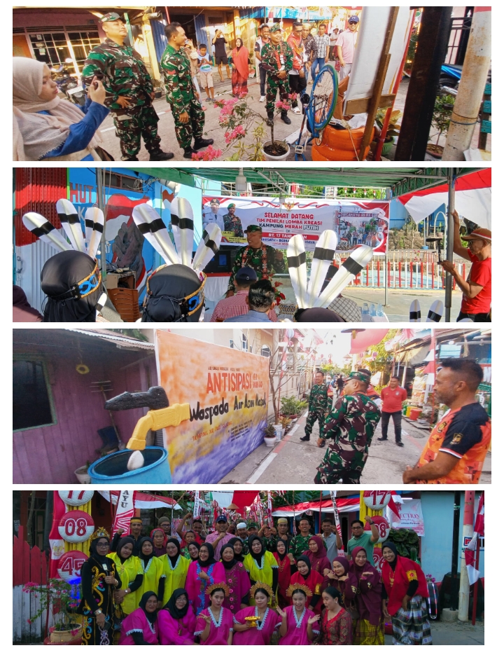 Semarak HUT RI ke-81, Kodim 0901/Samarinda Nilai Kampung Kreatif Merah Putih di Loa Janan Ilir Semarak HUT RI ke-81, Kodim 0901/Samarinda Nilai Kampung Kreatif Merah Putih di Loa Janan Ilir