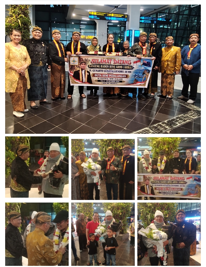 KHN Jakarta Sambut Kedatangan KRRA.Ki.H.Gunarto Gunotalijendro SH.MM, Usai Pentas di New Zealand KHN Jakarta Sambut Kedatangan KRRA.Ki.H.Gunarto Gunotalijendro SH.MM, Usai Pentas di New Zealand