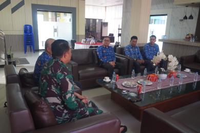 Dandim 0901/Samarinda Terima Kunjungan Silaturahmi Kepala Bandara APT Pranoto Samarinda