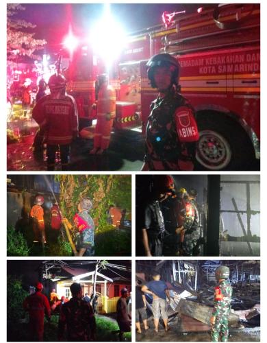 Aksi Sigap Babinsa Koramil 0901-03/Samarinda Seberang Bantu Kebakaran Rumah Warga Aksi Sigap Babinsa Koramil 0901-03/Samarinda Seberang Bantu Kebakaran Rumah Warga