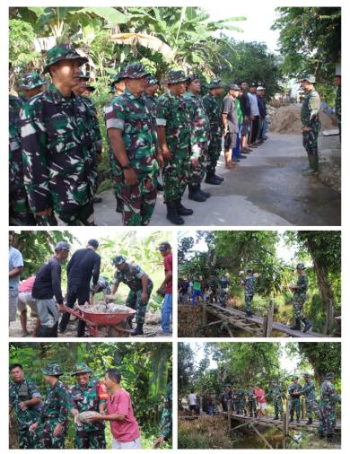 Pembangunan Jembatan Penghubung Warga di Palaran Dipimpin Danramil 0901-04/Palaran Pembangunan Jembatan Penghubung Warga di Palaran Dipimpin Danramil 0901-04/Palaran