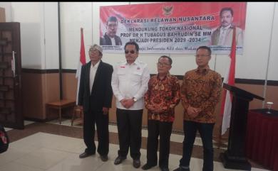 Dukungan Relawan Nusantara, Dr. Tubagus Baharudin, Siap Maju Calon Presiden RI 2029-2034 Dukungan Relawan Nusantara, Dr. Tubagus Baharudin, Siap Maju Calon Presiden RI 2029-2034