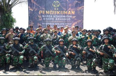 Latihan TNI Terintegrasi 2026, Danlanal Dumai Dikukuhkan Sebagai Warga Kehormatan Korps Arhanud TNI 