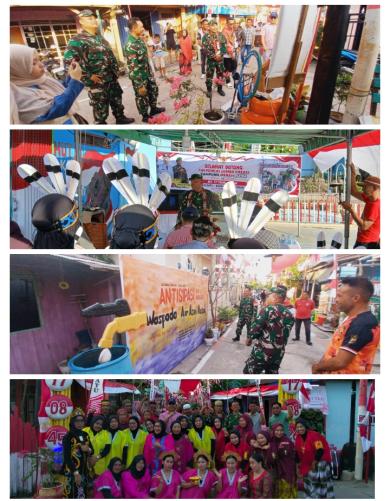 Semarak HUT RI ke-81, Kodim 0901/Samarinda Nilai Kampung Kreatif Merah Putih di Loa Janan Ilir Semarak HUT RI ke-81, Kodim 0901/Samarinda Nilai Kampung Kreatif Merah Putih di Loa Janan Ilir