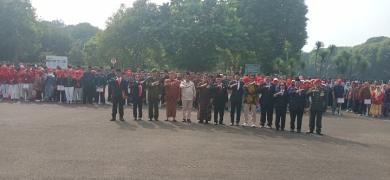 Peringati HUT Kemerdekaan RI Ke 81, Paguyuban Jawa Tengah Gelar Upacara Bendera